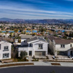 Overhead street view of homes in San Diego